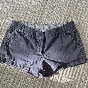 J. Crew Women's Classic Chino Charcoal Gray Shorts